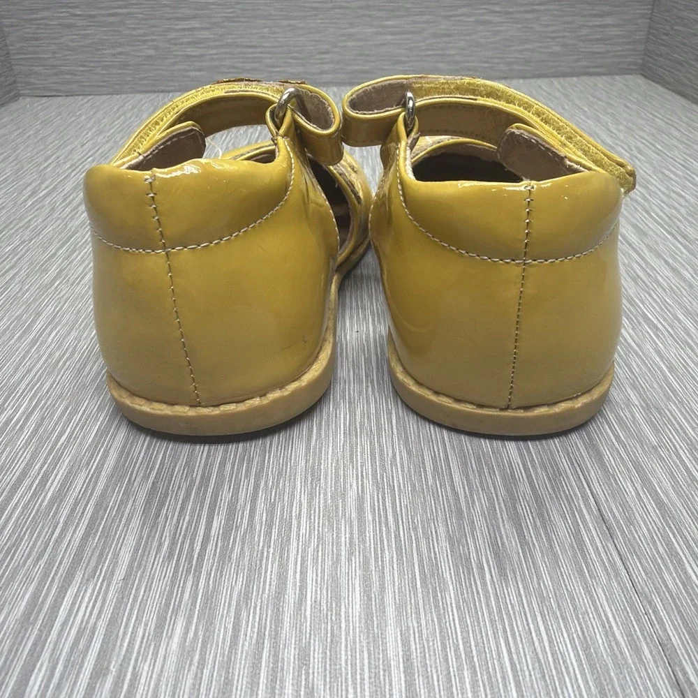 Livie & Luca Girls Patent‎ Leather Mary Jane Shoes Yellow Size 8